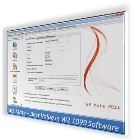 W2 Mate – BEST Value in W2 1099 Software