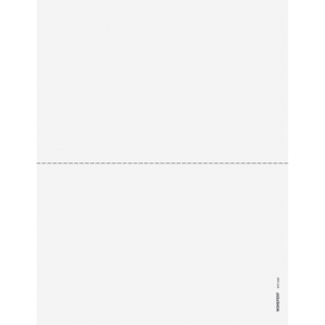 2up Blank Perforated Paper