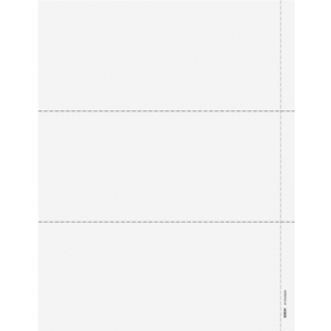 3up Blank Perforated Paper