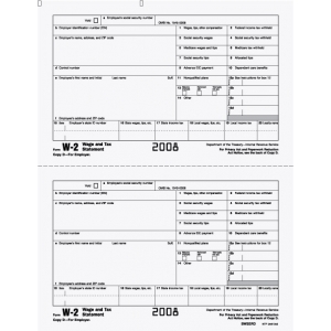 W-2 Employer File Copy D