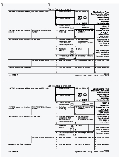 1099-DIV Federal Copy A for 50 Recipients 